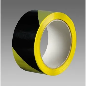 Výstražná páska DEN BRAVEN Lepicí páska výstražná 50mm*66bm červeno-žlutá / levá