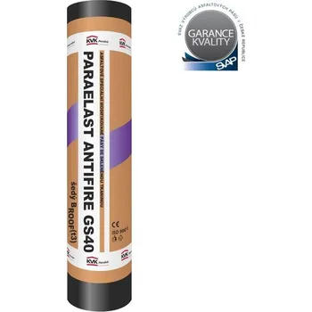 Hydroizolace KVK Parabit Speciální modifikovaný pás PARAELAST ANTIFIRE G S40 šedý
