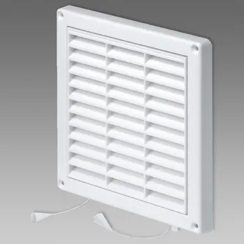 Stavební výplň DEN BRAVEN Mřížka větrací s rámem a žaluzií 130x200 bílá VE1091