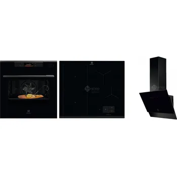 Vestavná trouba Electrolux KOBBS39H + EIS67483 + LFV616K Set Electrolux KOBBS39H + EIS67483 + LFV616K Černá