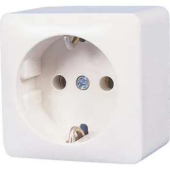 Příslušenství ke karavanu Povrchová zástrčka 230V bílá SB