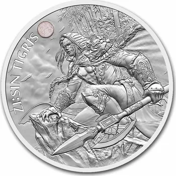 KOMSCO Stříbrná mince ZI:SIN Tigris BU 1 Oz Jižní Korea 2022