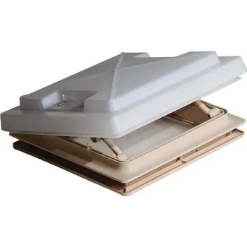 Příslušenství ke karavanu Výklopné střešní okno MPK Model 28 - 280x280 mm mléčné sklo béžový rám