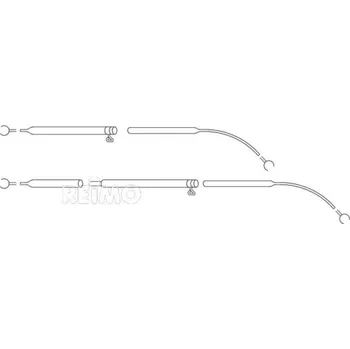 Příslušenství ke karavanu 3dílná střešní stanová rozpěrná ocelová tyč s pružnými prvky o25+22 mm x 210-255 cm
