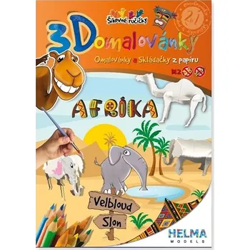 omalovánky 3D omalovánky Afrika Kniha