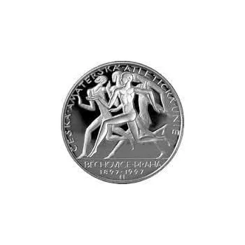 Stříbrná mince 200 Kč Založení České amatérské atletické unie 100. výročí 1997 Standard