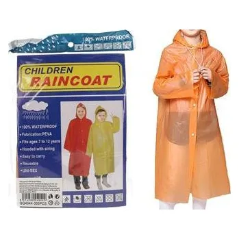 Pláštěnka dětská oranžová