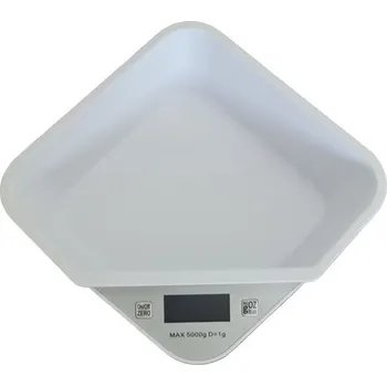 Kuchyňská váha Váha 5kg kuch.dig., rohová, plast/sklo