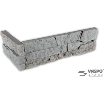Obklad VASPO STONE - Obkladový kámen Lámaný šedý - rohový prvek