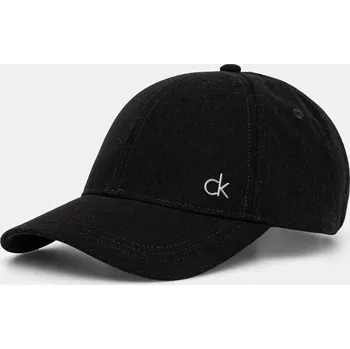 Pokrývka hlavy Manšestrová kšiltovka Calvin Klein K60K612894 černá 99X, vel. ONE SIZE