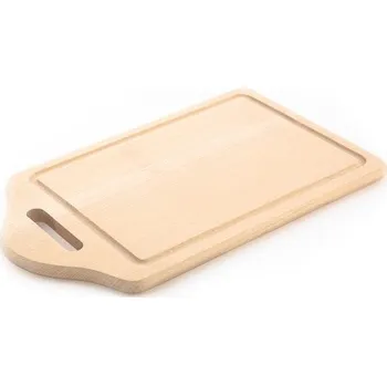 Kuchyňské prkénko KOLIMAX Dřevěné kuchyňské prkénko - hranaté s výřezem na uchopení, 40 x 20 x 1,6 cm