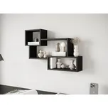 Nástěnná police Cygni 005, Barva: černý grafit MIRJAN 5903211380204