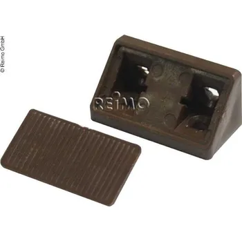 Příslušenství ke karavanu Univerzální nábytková rohová spojka s krytkou plastová světle hnědá 1 ks