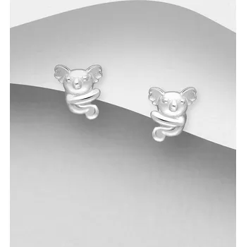 Náušnice Stříbrné 925 náušnice ve tvaru Koaly