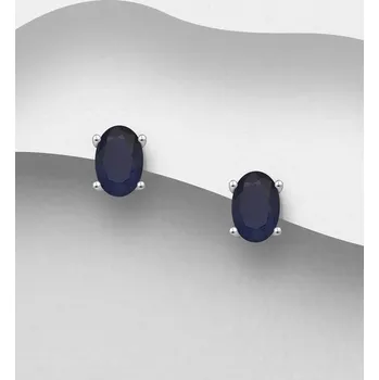 Náušnice La Preciada – Stříbrné náušnice 925, zdobené Modrými safíry