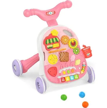 Dětské chodítko Bavytoy Chodítko stolek růžové