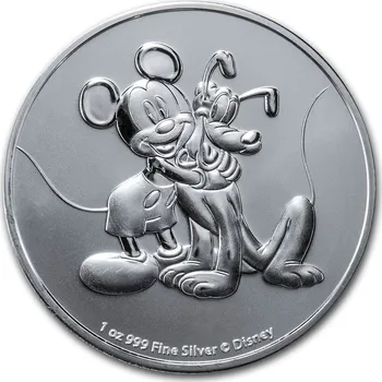 Niue Island NIUE DISNEY MICKEY & PLUTO 1 Oz