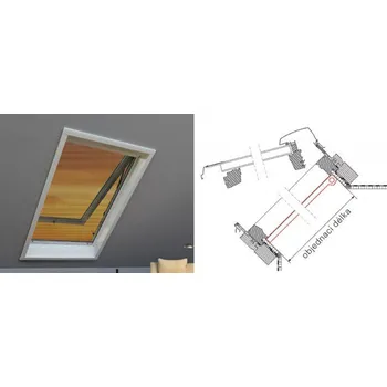 Síť proti hmyzu ROTO Síť proti hmyzu ZRI M R8 S-300 9/16 látka standard - varianta na okno