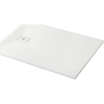 Sprchová vanička CERANO - Sprchová vanička obdélníková Pablo - SMC/minerální kompozit - strukturovaná bílá matná - 150x80 cm