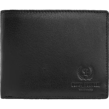 Peněženka Paolo Peruzzi Pánská peněženka z přírodní kůže PAOLO PERUZZI; černá