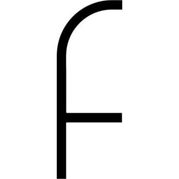 Nástěnné svítidlo ARTEMIDE Alphabet of Light - malé písmeno f - ARTEMIDE AR 1202F00A