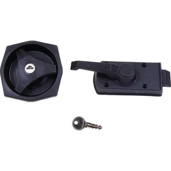 Příslušenství ke karavanu Zámek dveří caravanu černý komplet SB