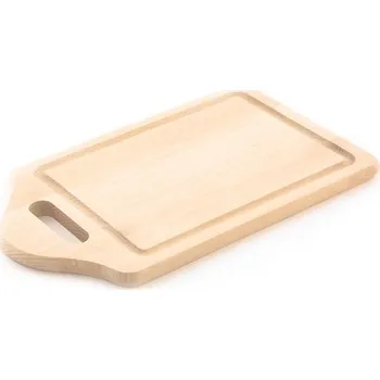 Kuchyňské prkénko KOLIMAX Dřevěné kuchyňské prkénko - hranaté s výřezem na uchopení, 34,5 x 22 x 1,6 cm
