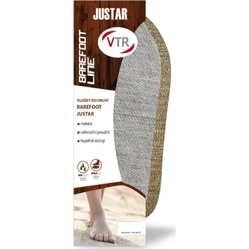 Vložka do bot VTR Rožnov VTR Vložky do bot Barefoot Justar šedé Velikost: 38-39