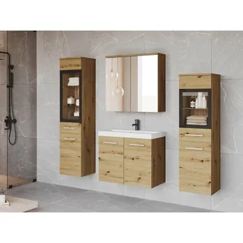 Koupelnový nábytek Koupelnový nábytek Apogon II, Barva: dub artisan, Sifon k umyvadlu: ne, Osvětlení: bez osvětlení, Baterie: ne MIRJAN 5903211380228