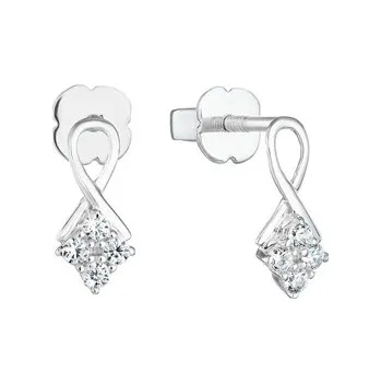 Náušnice EG2972 Stříbrné náušnice se zirkony