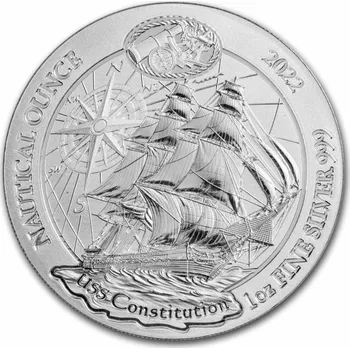 Private Mint Stříbrná námořní mince 2022 Rwanda 1 oz BU