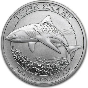 The Perth Mint Australia 2016 Australia 1/2 oz Žralok tygří BU (Tiger Shark)