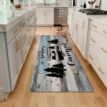 Příslušenství ke karavanu Sada kobereců sametových s motivem obytného vozu - bílý lem