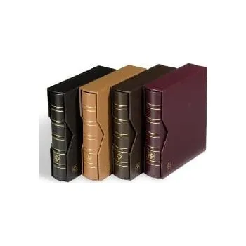 Obal pro sběratelský předmět Leuchtturm1917 Kožené OPTIMA box se zámkem - hnědý