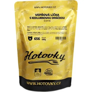 Hotovky Vepřová líčka s kedlubnovou omáčkou - 2 porce - 680 g