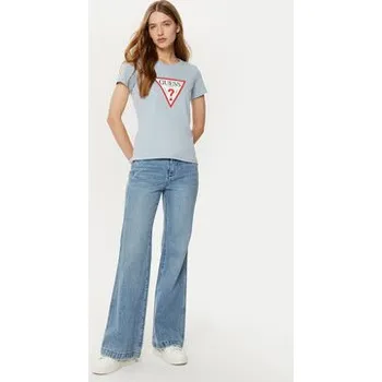 Pánské tričko Guess T-Shirt W1YI1B I3Z14 Modrá Slim Fit XS