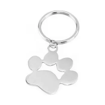 Přívěsek OPT1047 Ocelový přívěsek na klíče - tlapka