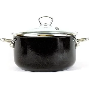 Belis Smaltovaný hrnec Premium černý 16cm, 1,5l