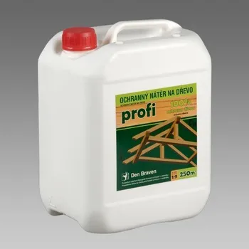 impregnace na dřevo DEN BRAVEN Ochranný nátěr na dřevo PROFI 5kg transparentní