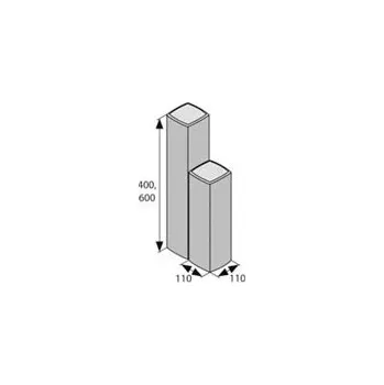 Zahradní obrubník BEST PALISÁDA PREMIUM výška 600mm STANDARD antracitová