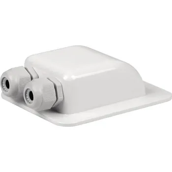 Příslušenství ke karavanu Kabelový vstup bílý, dvojitý, včetně kabelové průchodky