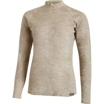 Dámská mikina LAURA dámská merino mikina - Béžová 7169 / XL / Béžová