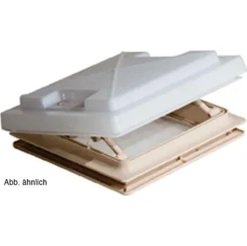 Příslušenství ke karavanu Výklopné střešní okno MPK Model 28 - 280x280 mm mléčné sklo šedý rám