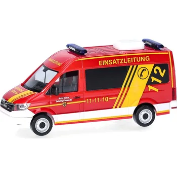 autíčko MAN TGE Bus Hasičský Sbor Goslar / Vedení Hasičského Sboru 1:87 - Herpa MAN TGE Bus Fire Brigade Goslar / Fire Departement Management - hasičské auto 1/87