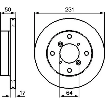 Brzdový kotouč Brzdový kotouč BOSCH 0 986 478 721