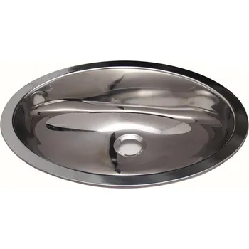 Nerezový dřez Nerezový dřevo, oválný