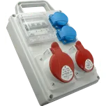 SEZ DK Rozvodnice zásuvková s držákem jištěná SEZ ROS-I 1603 D