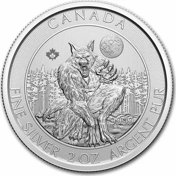 Stříbrná mince Creatures of the North: Werewolf 2 oz 10 CAD 2021 Kanada