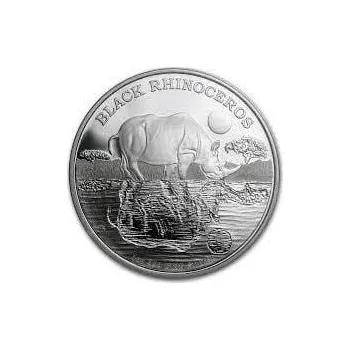 Stříbrná mince Nosorožec černý 1 oz 2014 Niue Proof