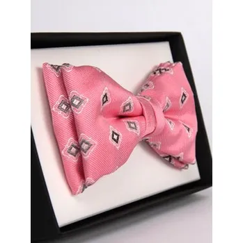 Motýlek ELSNER Motýlek BUTTERFLY Z JEDWABNEGO ŻAKARDU A5086 Bordó OS